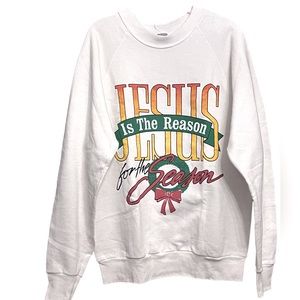 Screen Stars Holiday Sweat Shirt vintage XL made in USA